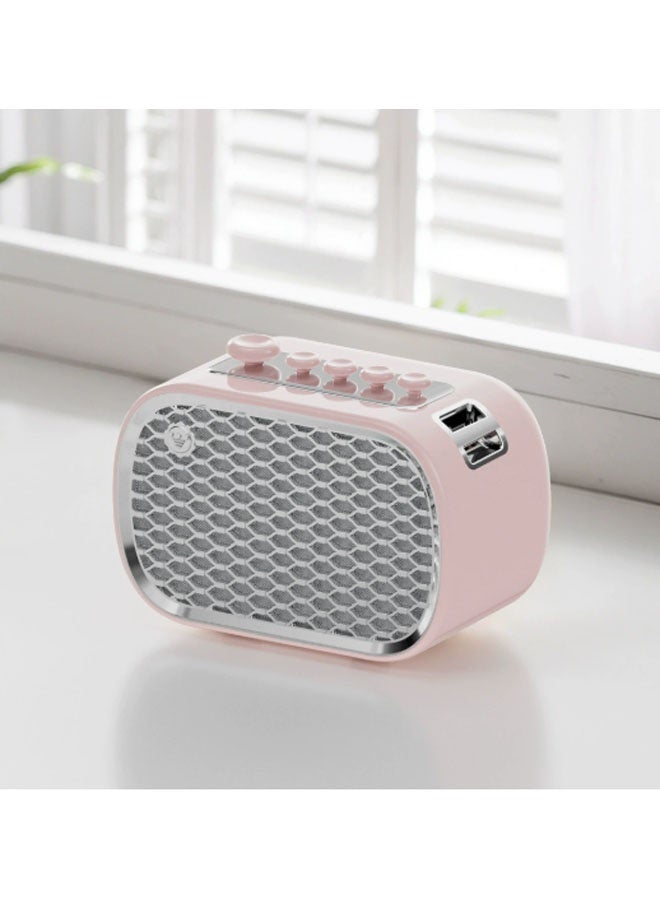 نيوترل مكبر صوت بلوتوث صغير متعدد الوظائف P13 صغير الحجم وسهل الحمل، مثالي للاستماع إلى الموسيقى وإجراء المكالمات والاستماع إلى البث الإذاعي. مثالي لحفلات أعياد الميلاد وتناول الطعام في الهواء الطلق وفترات الاسترخاء والتأمل وغيرها. (وردي) - Image 1