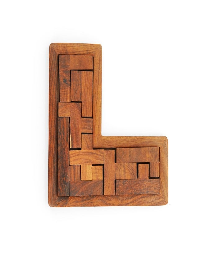Mittimate L Shaped Pentomino Puzzle for Kids Age 6 to 10 Year Old I Brain Development Wooden Jigsaw Puzzle Toys & Game for Birthday Gift - Image 3