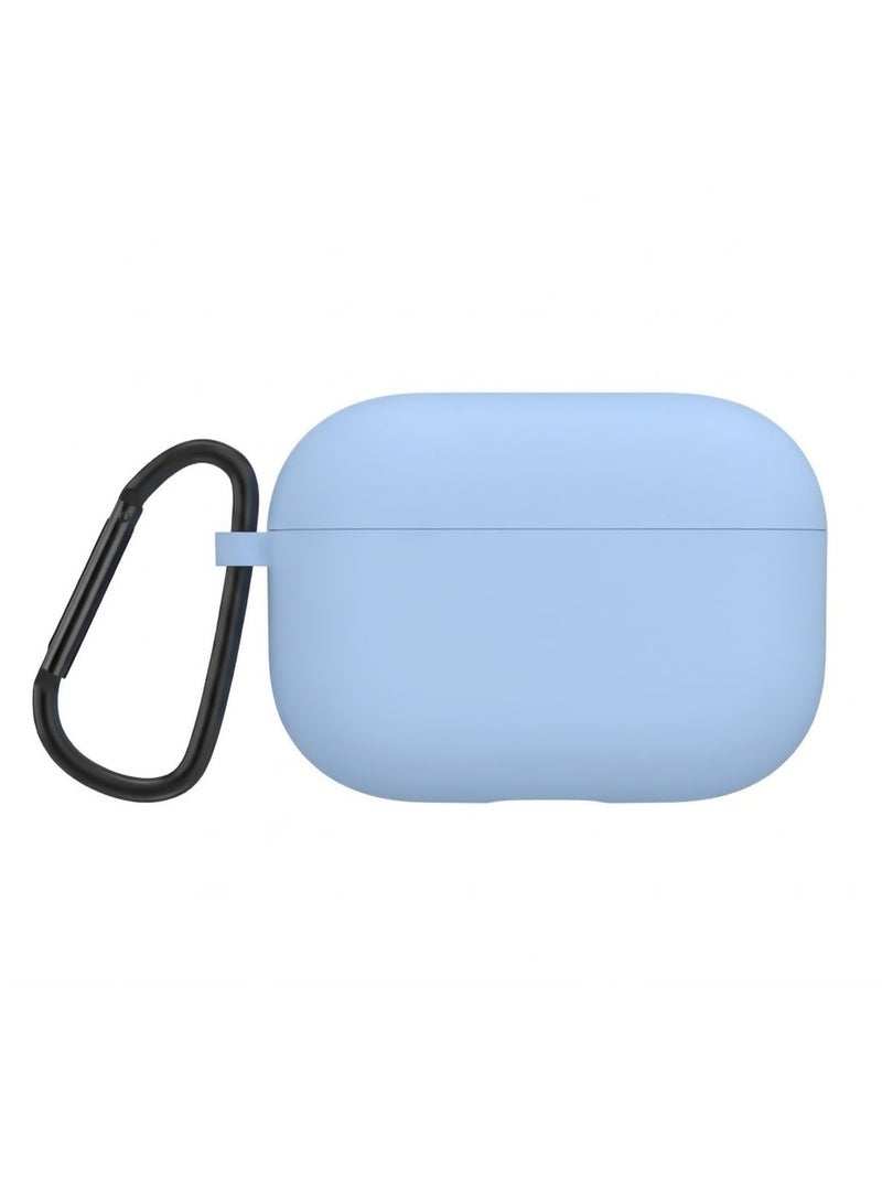 Compatible with AirPods Pro 3 (2025) Generation Case Cover, Protective Silicone Skin with Keychain for Women Men for Apple AirPods Pro Gen 3 (2025), Front LED Visible (Baby Blue)