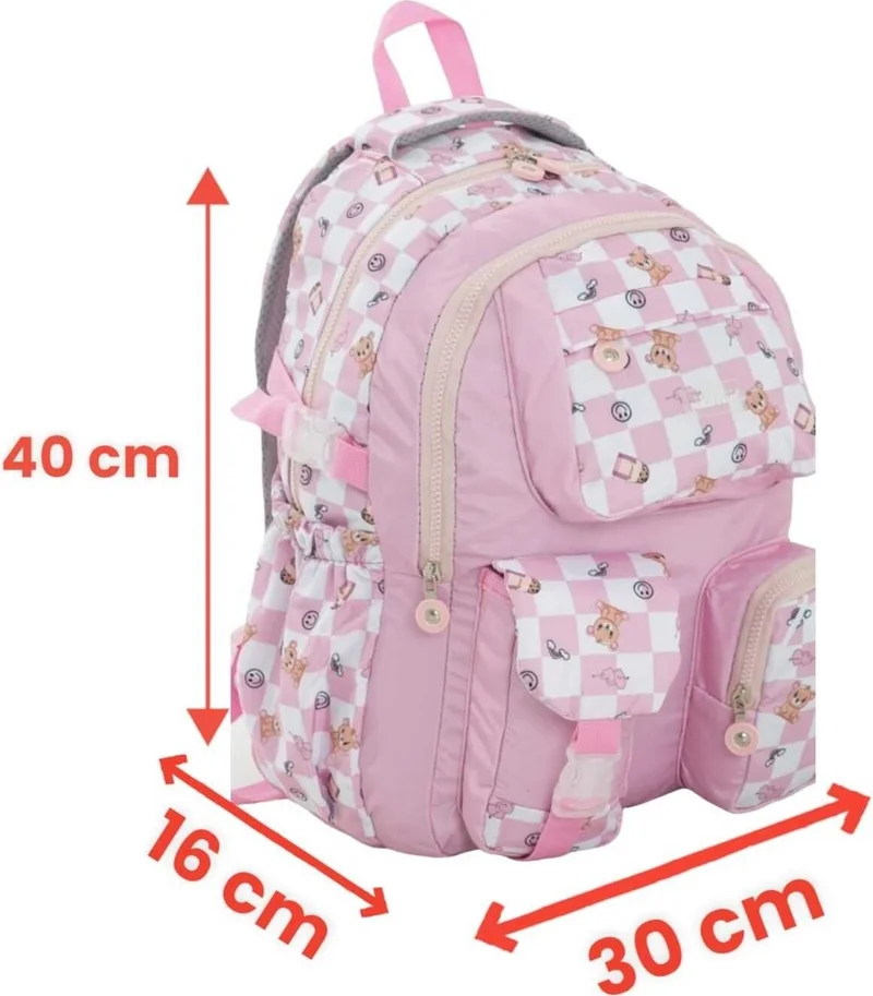 Tezzgelsin Unisex Waterproof Checkered Colorful Backpack School Bag