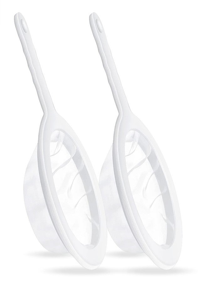 Elesunory 2PCS 450 Mesh Fine Mesh Filter with PP Material Non-Slip Anti-Scalding Handle Safe and Durable Sieve for Kitchen Tea Soy Milk Coffee Juice, 12.72x6.85x3.86 inch - Image 1