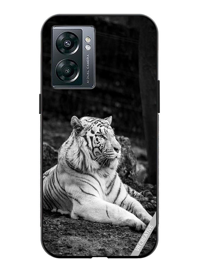 VR CREATIVE Protective Case Cover For OnePlus Nord N300 Royal Monochrome Tiger Design Multicolour - Image 1
