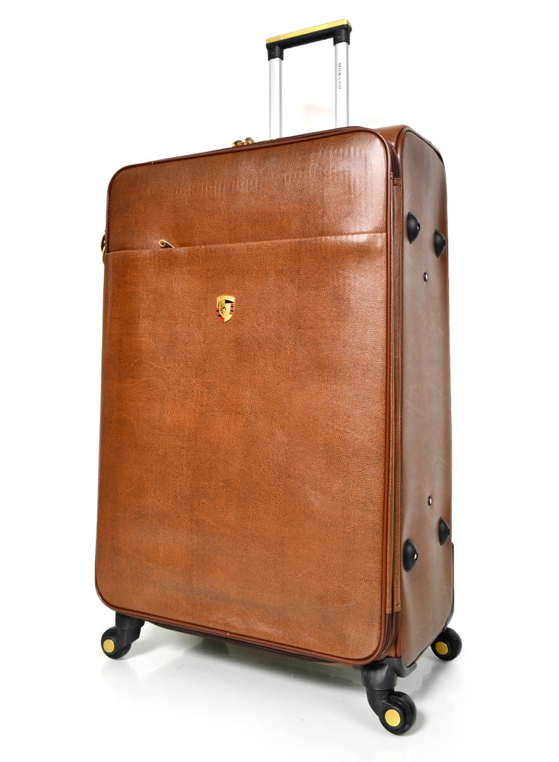 مورانو طقم حقائب سفر ماركة مورانو جلد 4 قطع  مقاس 32/28/24/20 بوصة - Image 4