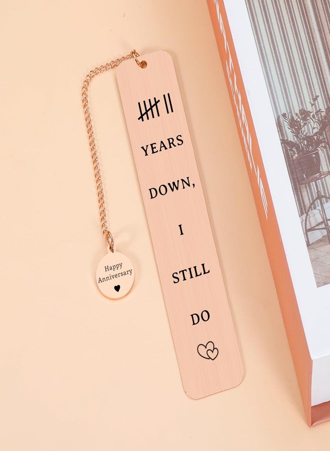 KINMES Copper Anniversary Bookmark Gifts for Men Women - 7 Year Wedding Copper Bookmark for Husband Wife, Romantic Anniversary Presents for Him Her, Copper Gifts for 7th Anniversary - Image 2
