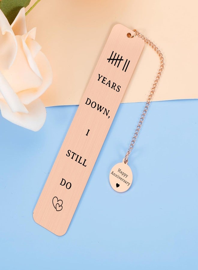 KINMES Copper Anniversary Bookmark Gifts for Men Women - 7 Year Wedding Copper Bookmark for Husband Wife, Romantic Anniversary Presents for Him Her, Copper Gifts for 7th Anniversary - Image 4