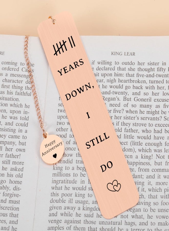 KINMES Copper Anniversary Bookmark Gifts for Men Women - 7 Year Wedding Copper Bookmark for Husband Wife, Romantic Anniversary Presents for Him Her, Copper Gifts for 7th Anniversary - Image 5