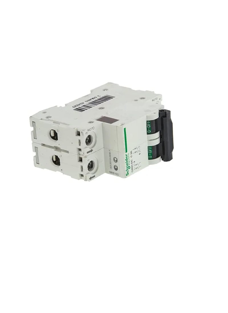 Schneider Electric Schneider MCB 6A DP CCurve ACTI9 10kA Miniature CircuitBreaker White A9N2P06C  - Image 2
