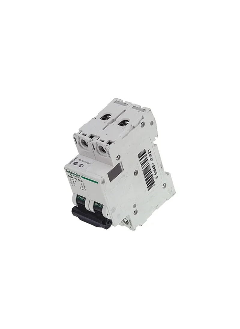 Schneider Electric Schneider MCB 6A DP CCurve ACTI9 10kA Miniature CircuitBreaker White A9N2P06C  - Image 3