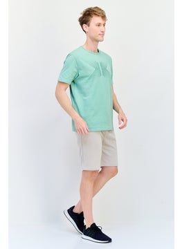 RBX Men Sportswear Fit Short Sleeve Outdoor T-Shirt, Cameo Green  - Image 4