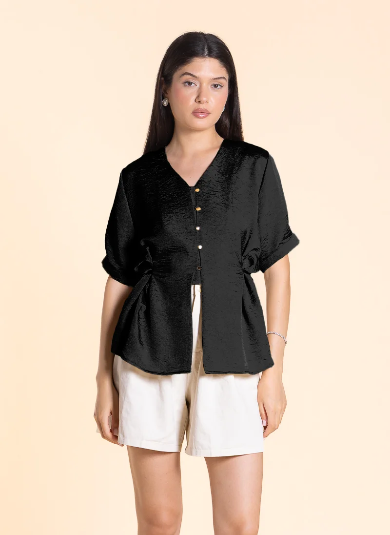 SHAPES DETAILED TEXTURED TOP