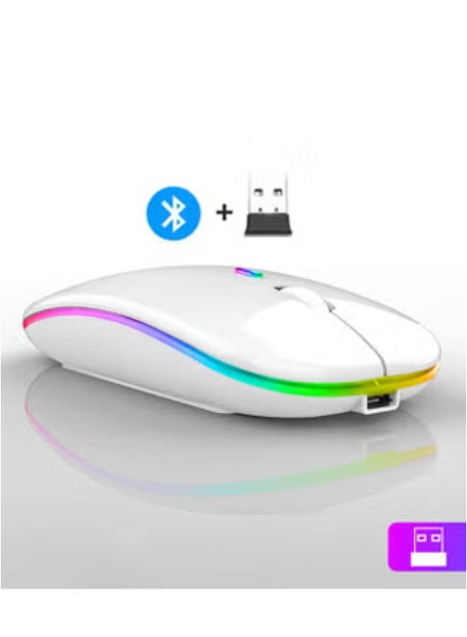 600.0 mAh M40 Ultra-Thin Wireless Mouse White  - Image 1