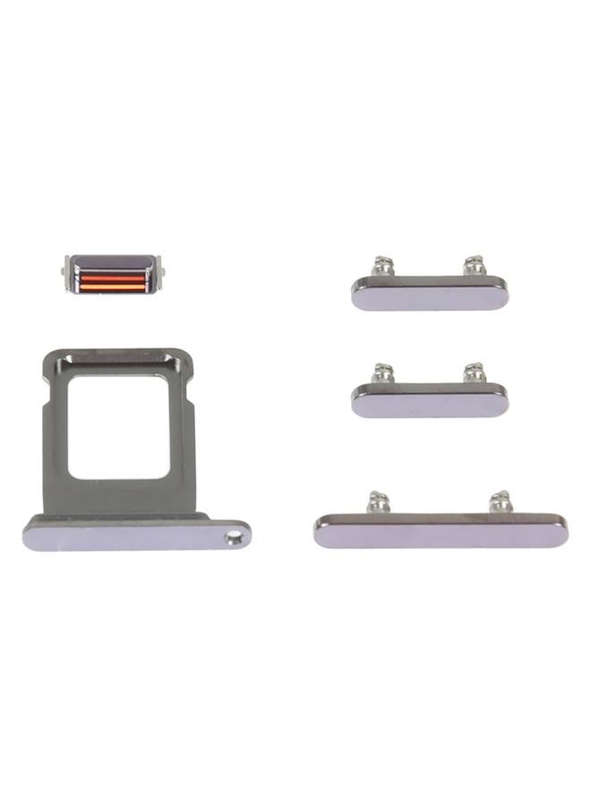 erorex SIM Card Tray + Side Keys for iPhone 14 Pro Max(Purple) - Image 1