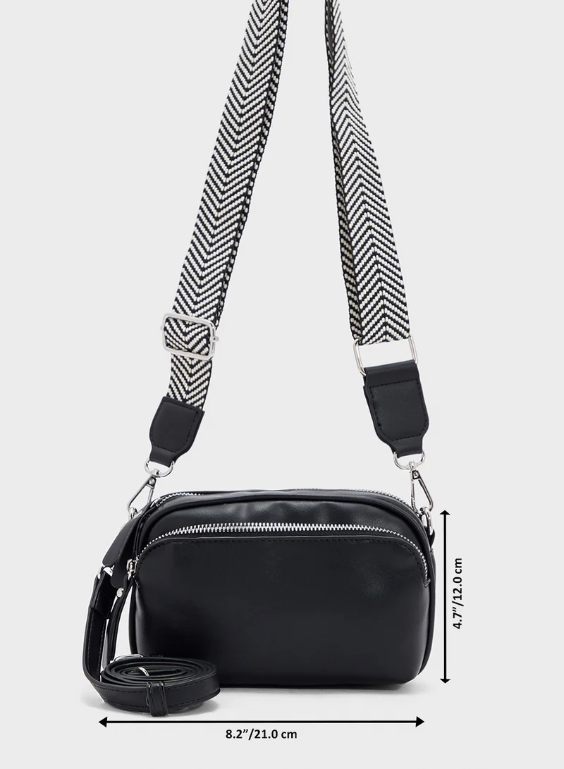 Ginger Multi Pocket Crossbody With 2 Straps
