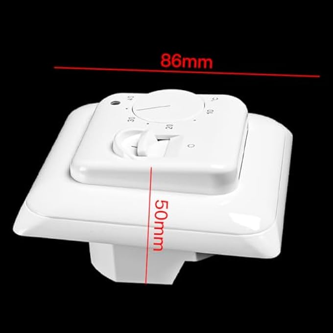 THERMOSTAT FOR UNDERFLOOR HEATING MECHANICAL KNOB THERMOSTAT 230V 16A FLUSH-MOUNTED CHAMBER THERMOSTAT - Image 3
