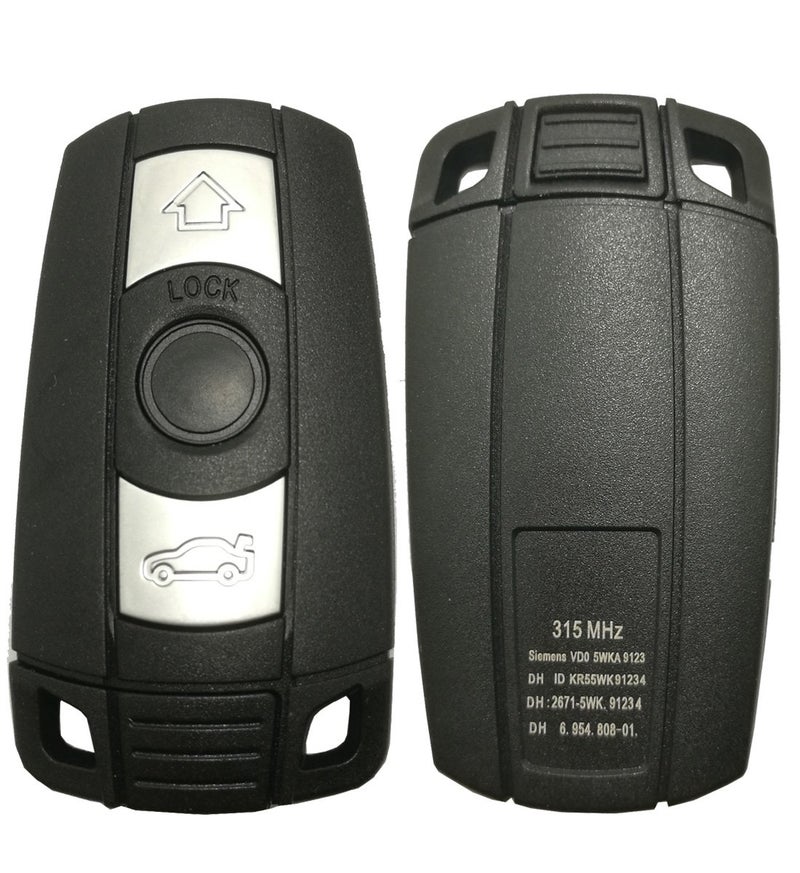 Replacement Key Fob Case Shell Fit for BMW 3 Series 5 Series X5 X6 Z4 Keyless Entry Remote Car Key Fob Cover Casing with Uncut Blade Blank