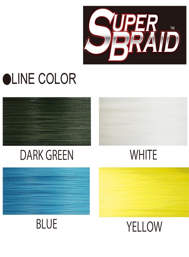 DUEL Yo-Zuri Superbraid 150 yd Floating Braid, Dark Green, 65 lb - Image 3