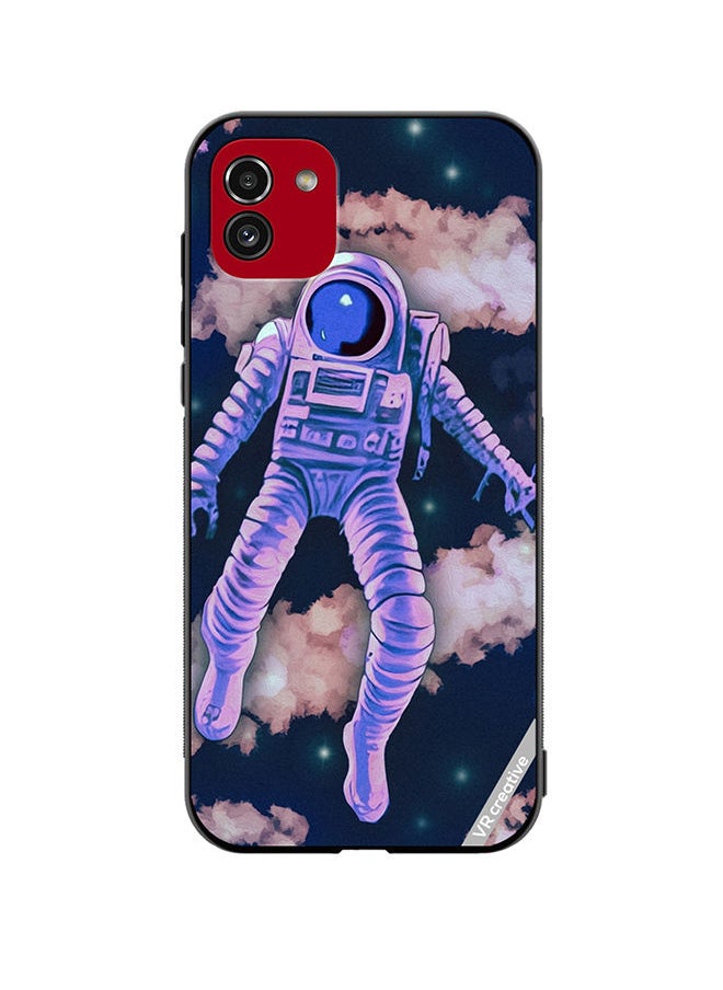 VR CREATIVE - Protective Case Cover For Samsung Galaxy A03 Retro Style Vibrant Space Scene Design Multicolour - Image 1