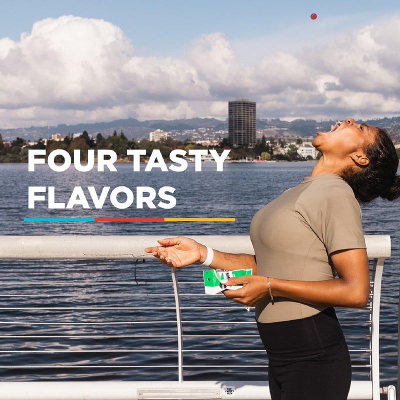 GU جي يو إنرجي تشو، عبوة مختلطة من جومي الطاقة مع الإلكتروليتات، نباتي، خالي من الغلوتين، كوشير، خالي من الكافيين، وخالي من الألبان، طاقة جاهزة لأي تمرين، خالي من الكافيين، 12 كيس (24 حصة إجمالية) - Image 3