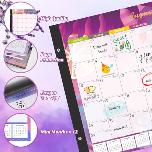 Gannyfer Desk Calendar 2026-2027 - 18 Month Large Desk Calendar 2026, Use January 2026 to Jun 2027, 22" x 17" Desktop Pad Calendar, Office Supplies Perfect for Planning and Organizing In Your Home, School or Office - Image 3