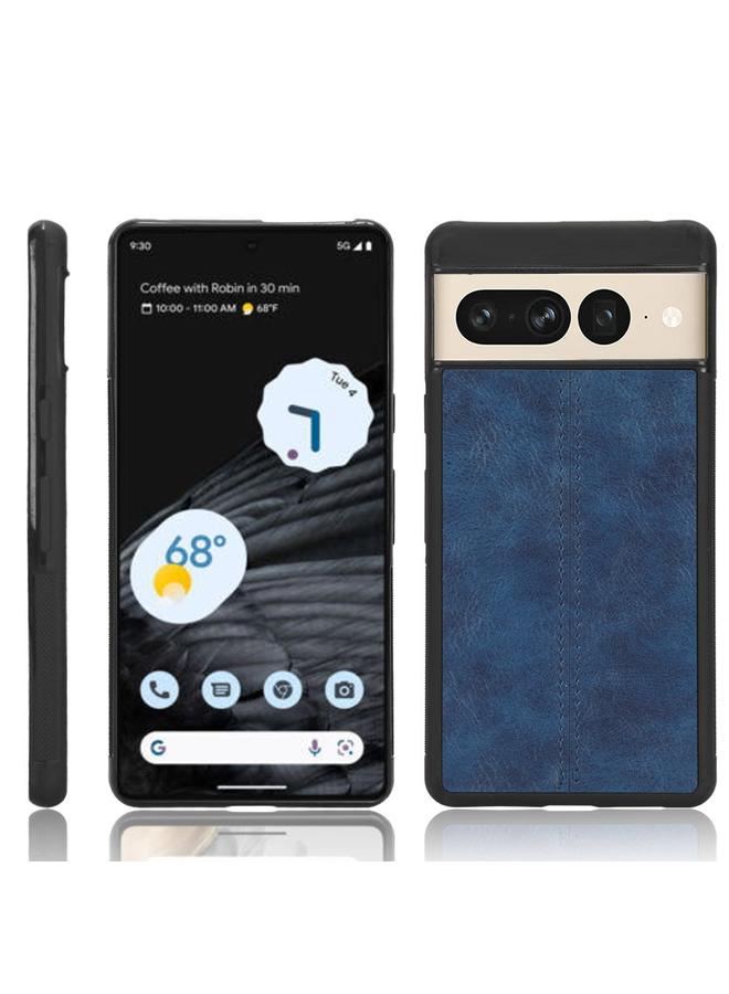 erorex Case For Google Pixel 7 Pro 5G Shockproof Sewing Cow Skin Texture PC + PU + TPU Case - Image 1