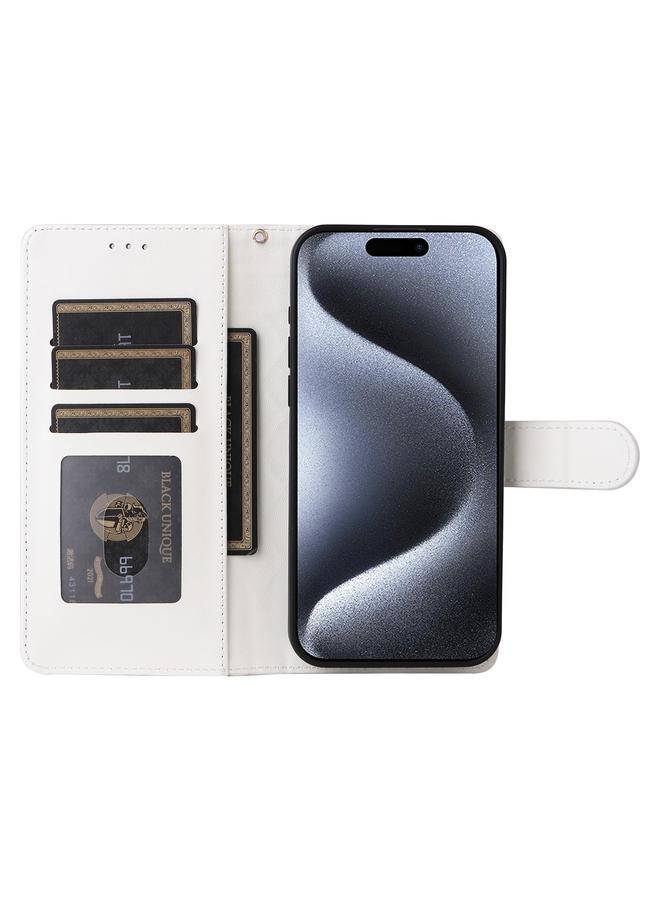 S-TOP Case For iPhone 15 Pro Diamond Lattice Leather Flip Phone Case - Image 4