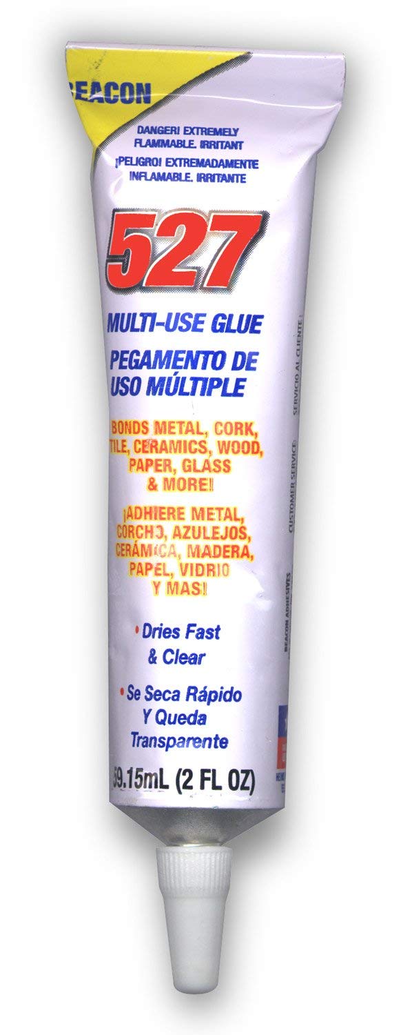 Beacon Adhesives 527 Multi-Use Glue, Bond Almost Any Material Including Plastic and Glass, 2-Pack