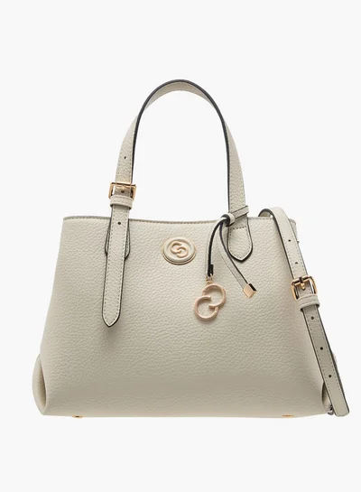 Celeste Solid Tote Bag with Double Handles and Detachable Strap
