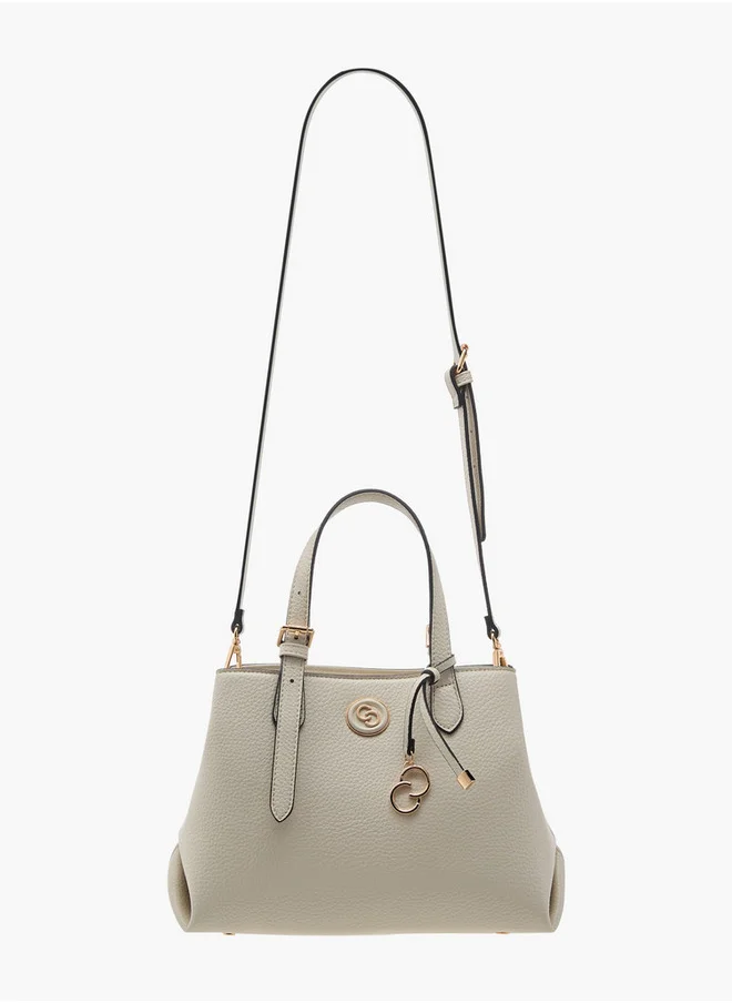 سيليست Solid Tote Bag with Double Handles and Detachable Strap
