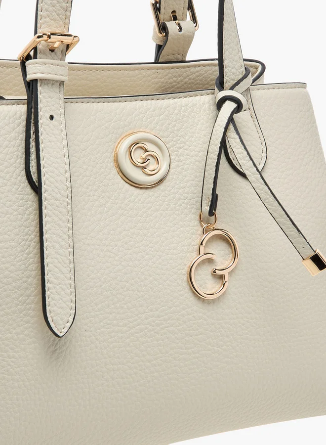 Celeste Solid Tote Bag with Double Handles and Detachable Strap