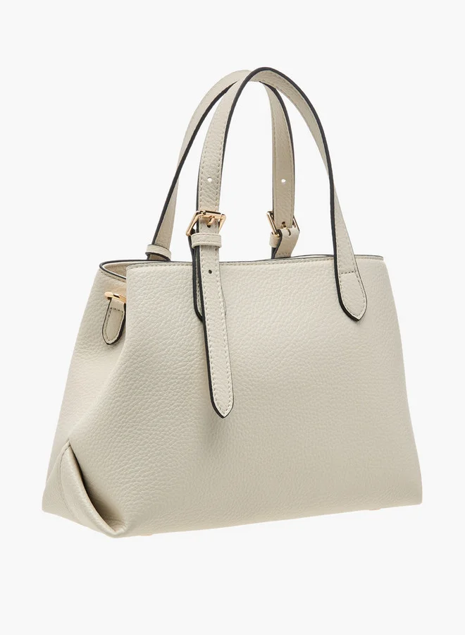 Celeste Solid Tote Bag with Double Handles and Detachable Strap