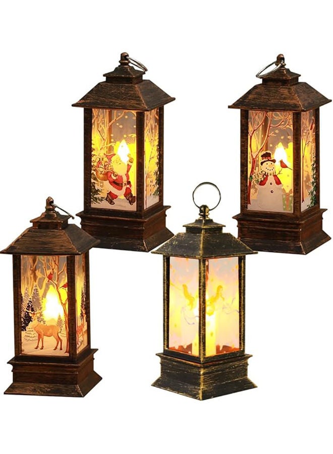 فانوس لهب الكريسماس 4 قطع - Image 1