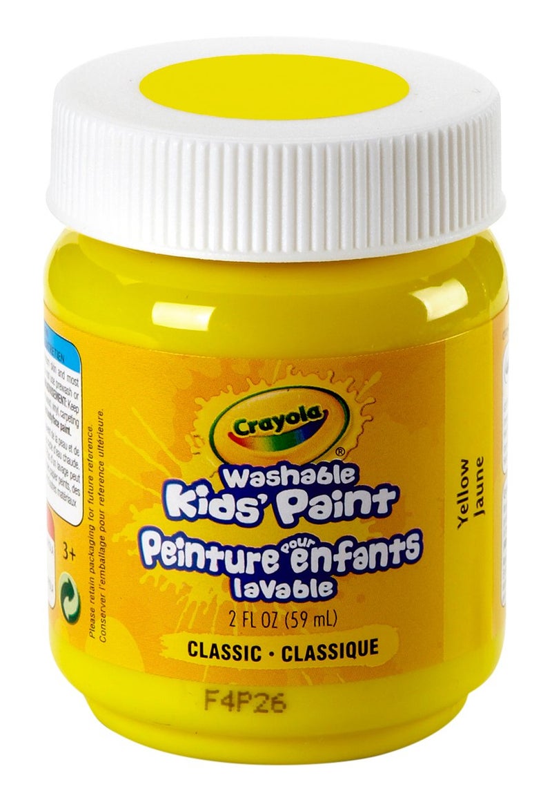 Crayola Washable Kids Paint, 2 oz, Yellow - Image 1