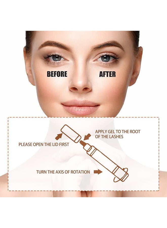West&Month Double Eyelid Cream， Shaping Styling Cream Waterproof Double-fold Eyelids Cream with Tool Long Lasting Invisible 5ml  - Image 5