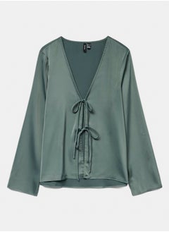 VERO MODA Vmine L/S Tie Top Wvn Exp  - Image 5