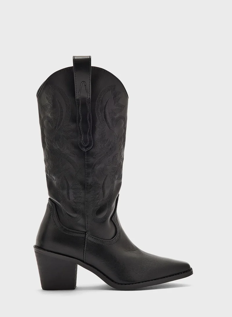Ginger Cowboy Style Boots