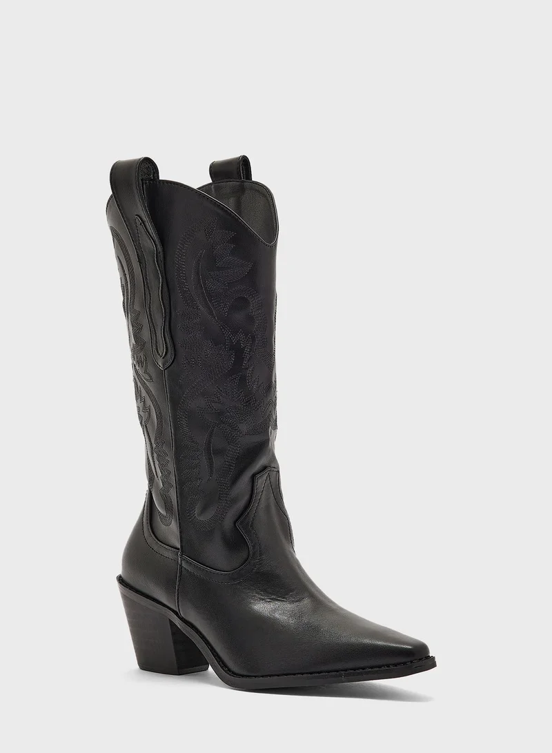 Ginger Cowboy Style Boots