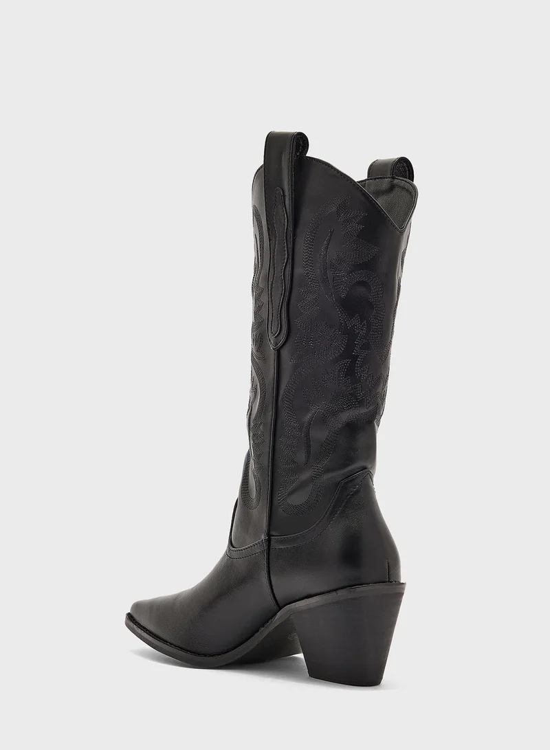 Ginger Cowboy Style Boots