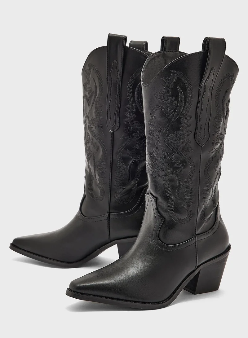 Ginger Cowboy Style Boots
