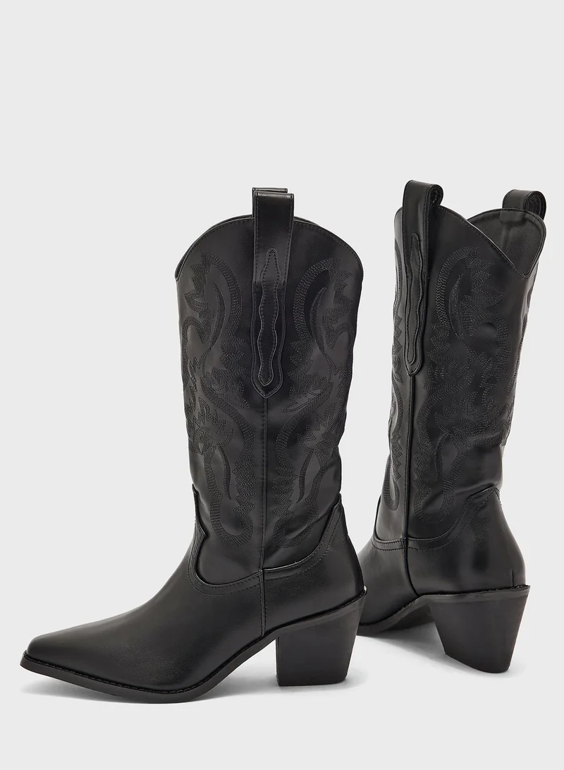 Ginger Cowboy Style Boots