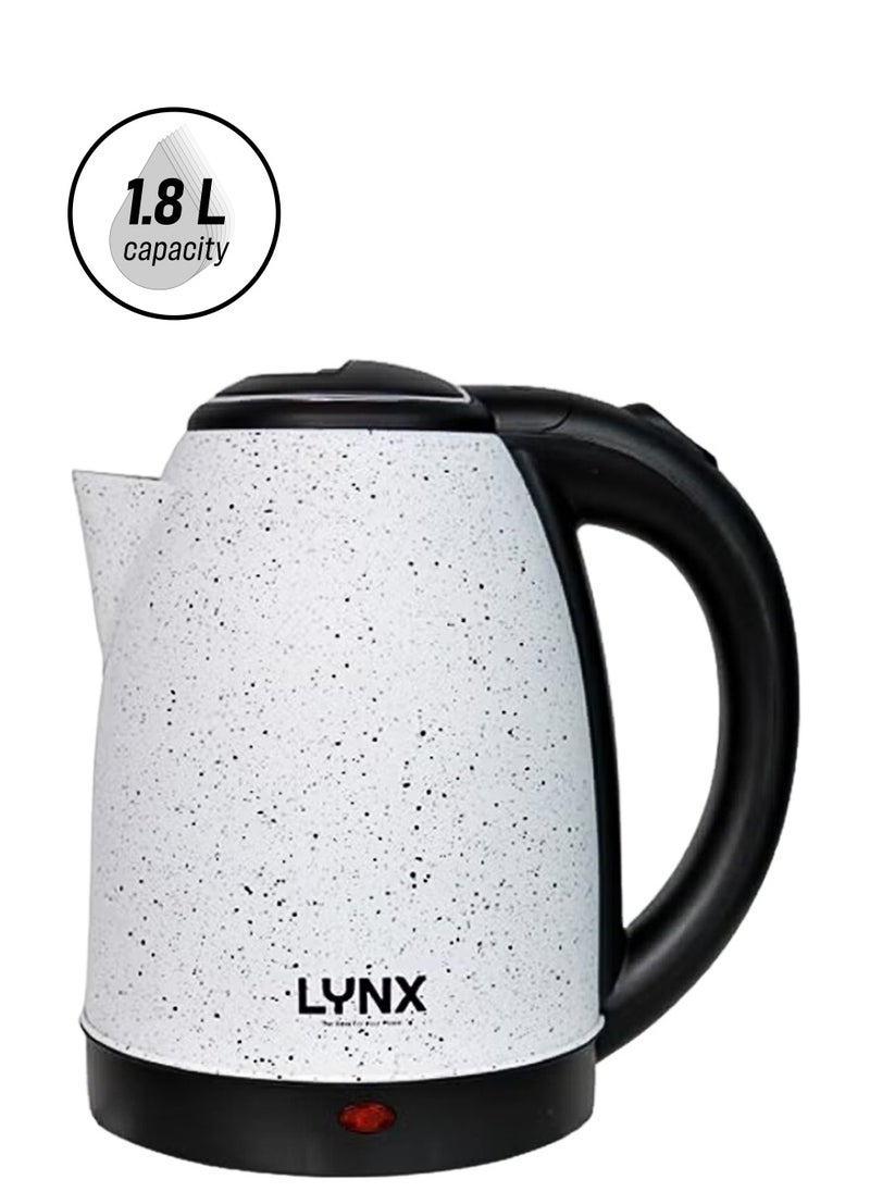 lynx Lynx Electric Kettle with Stainless Steel Body, Concealed Heating Element, 1.8L Capacity, 1500W Power, Durable Design, Safety Features, Ergonomic Handle for Easy Use - KT-2103  - Image 1
