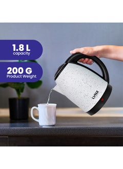لينكس غلاية كهربائية لينكس بجسم ستانلس ستيل، عنصر تسخين مخفي، سعة 1.8 لتر، 1500 واط، تصميم متين، ميزات أمان، مقبض مريح للاستخدام السهل - KT-2103  - Image 2
