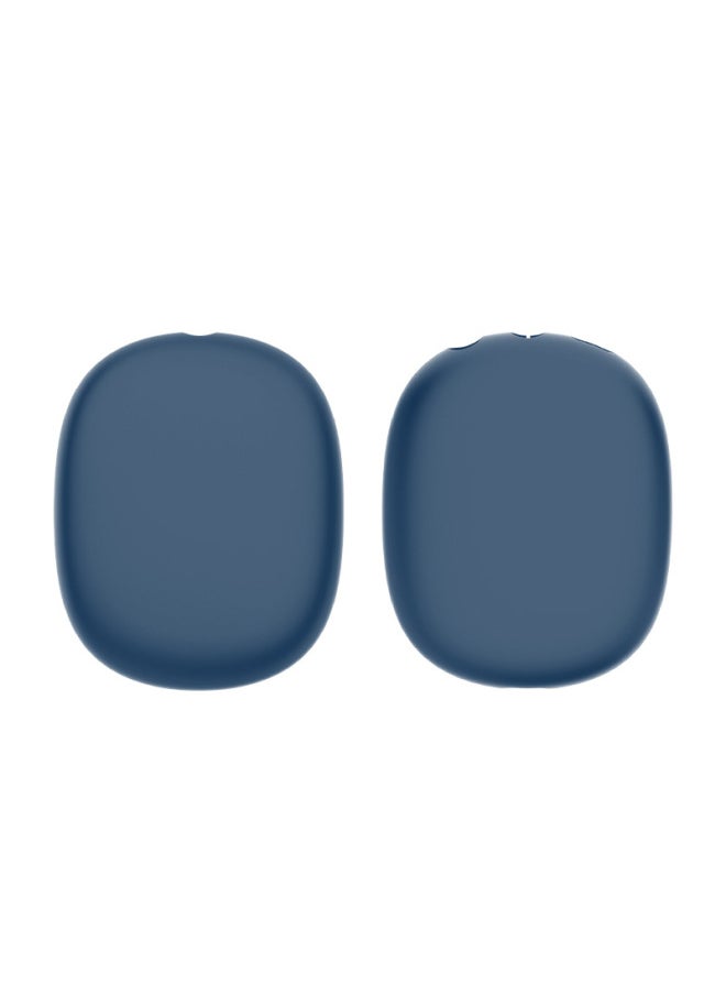 Generic - 2024 Airpods Max Headset Protective Cover Ear Cap Head Beam Shell Silicone Protective Cover-Color:Blue Case-Model:Airpods Max - Image 1