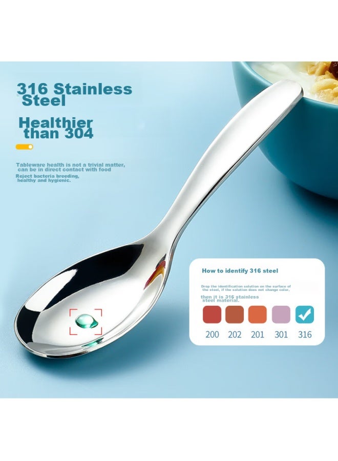 GRASEY Guangyi 316l Stainless Steel Fork And Spoon Set, Cutlery For Home And Children's Meals, 2-piece Set Gy8555 - Image 2