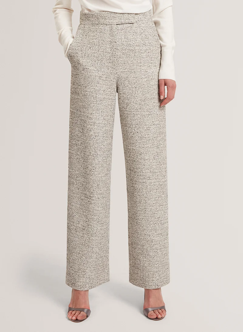 تيد بيكر Tailored Boucle Wide Leg Trouser