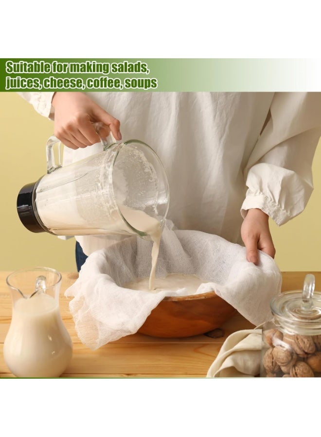Pack of 4 Straining Cloths, 50 x 50 cm, Cheesecloth, Cheesecloth, Reusable for Straining Juice, Cheese, Tea, Nut Milk, Soup, Yogurt, Tofu - Image 4