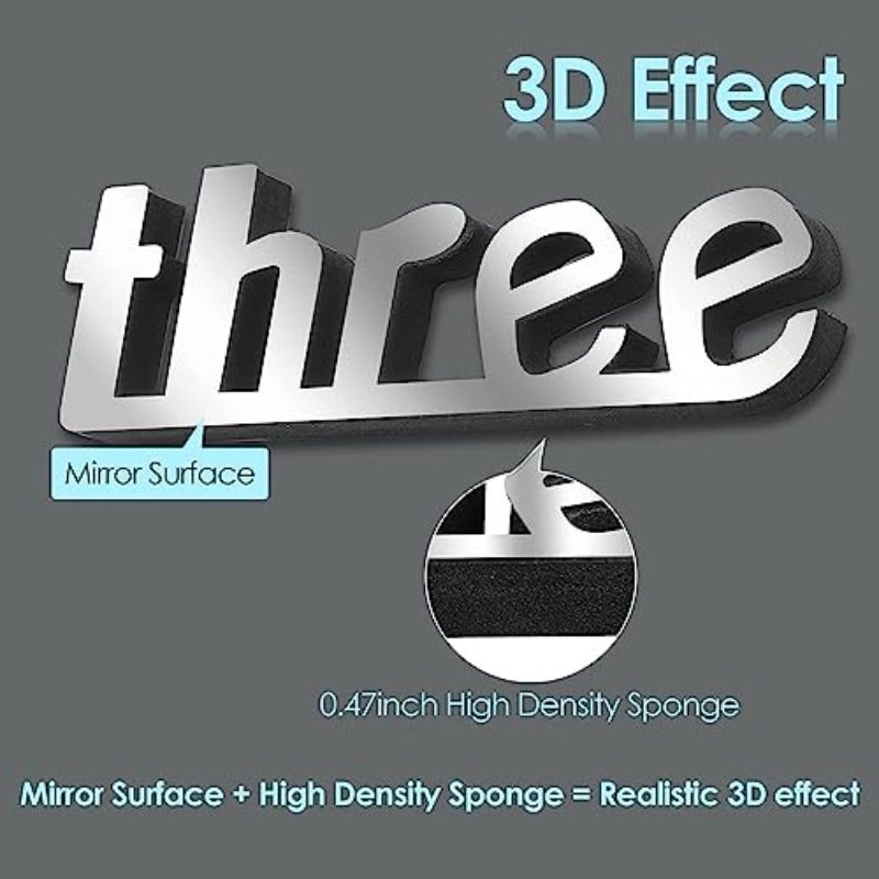 ALMEKAQUZ 3D DIY Wall ClockBig Size Wall Decorative Clocks Silent Non Ticking Movement Clocks for Living Room Bedroom Office Hotel Wall Decoration Silver - Image 4