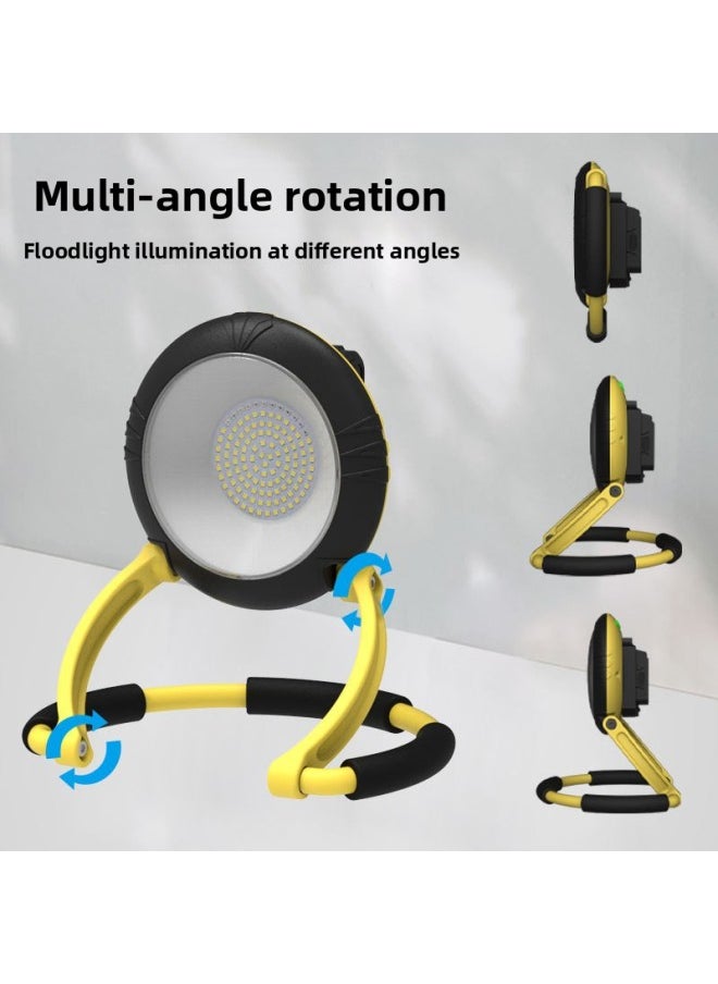 Generic Portable Work Lamp Multifunctional Portable Camping Lamp Super Bright Light Emergency Lighting Outdoor Camping Lamp-Power:Separate Battery Pack (5*2000 Mah)  - Image 1