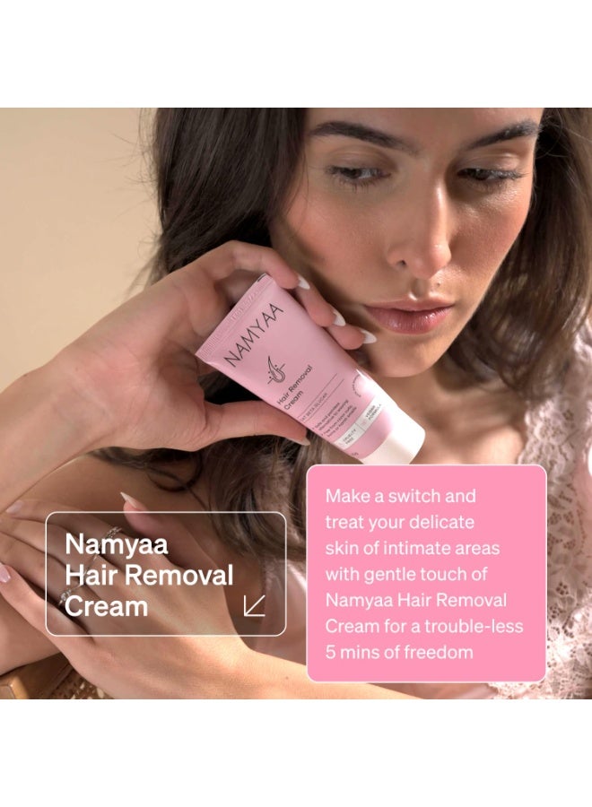 Namyaa Intimate Care Kit- Intimate Lightening Serum 100ml, Intimate Wash 100ml,Hair Removal Cream 60g| Set of 3 - Image 3