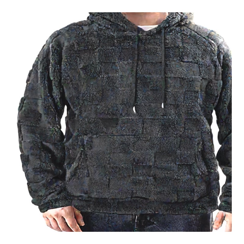 Men's Hooded Sweatshirt Long Sleeve Pocket Drawstring Fleece Top - Image 1
