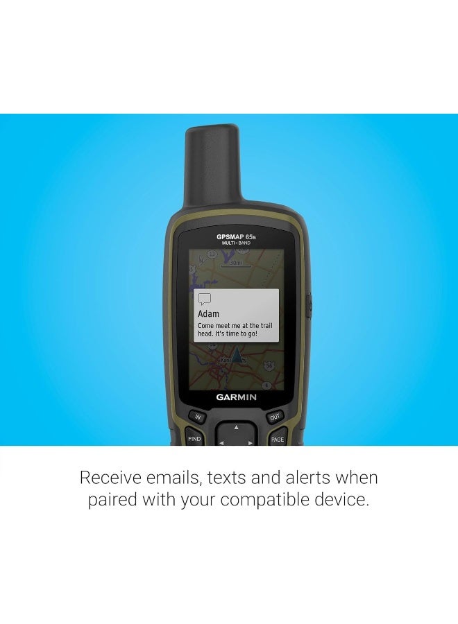 GARMIN GPSMAP 65s, 2.6” Colour Display, Handheld GPS, Topographic Mapping, Multi-Band GNSS, 16GB Memory - Image 5